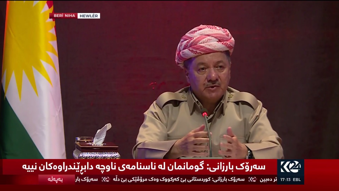 Barzanî: Tu rêzek ji destûra Iraqê re nemaye 